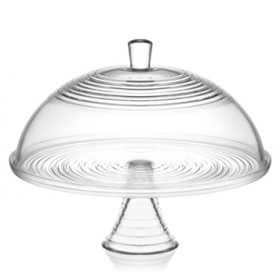 Стъклена поставка за торта с капак Ø32,5